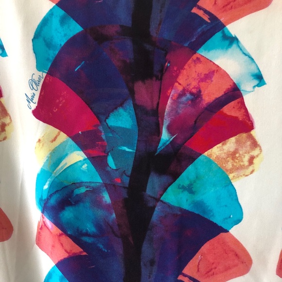 MARIE OLIVER PRINTED DRESS SIZE SMALL - Picture 4 of 10